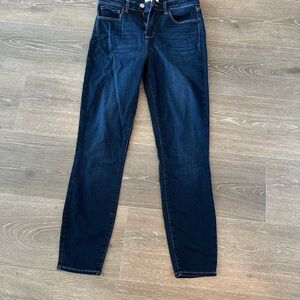 L'AGENCE Blue High Waisted Skinny Jeans Classic Fit